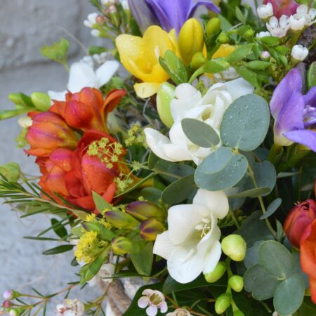 Aranjament floral in scoarta de copac - imagine 2